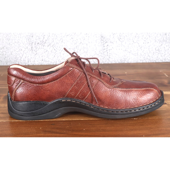 VINTAGE Clarks Shoes 11.5 Brown Walk Vibe Oxford Leather Casual Comfort Y2K main image 4